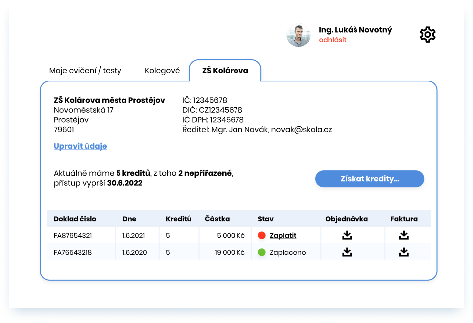 Příprava cvičení a jeho vyhodnocení běžně trvá 1 hodinu, v online výuce i 2 hodiny. Zde to zvládneš za 30 sekund!